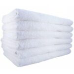 White Salon Size Shoulder Towels - Image 3